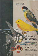 1965 Exhibition Show Of Canary Birds Parrots & Aquarium Fish Zagreb Yugoslavia - Programmes