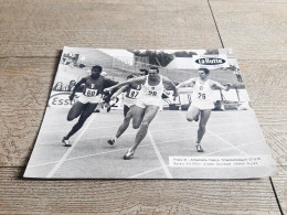 Photographie Collection La Hutte Athlétisme France Tchécoslovaquie Relais 4x 100m Arame Ducasse Utekal Kynes Sport - Leichtathletik