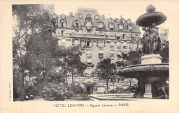 FRANCE - 75 - PARIS - HOTEL LOUVOIS - Square Louvois - Carte Postale Ancienne - Cafés, Hoteles, Restaurantes