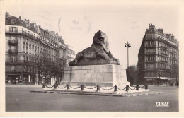 FRANCE - 75 - PARIS - La Place Denfert Rochereau Avec Le Monument De La Défense Nationale - Carte Postale Ancienne - Sonstige Sehenswürdigkeiten