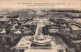 FRANCE - 78 - VERSAILLES - Panorama Du Château Et Des Jardins - Carte Postale Ancienne - Versailles (Château)