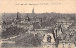 FRANCE - 75 - PARIS - Panorama Pris De L'Eglise Saint Gervais - Carte Postale Ancienne - Iglesias