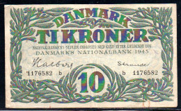 659-Danemark 10 Kroner 1945 B117 - Denmark