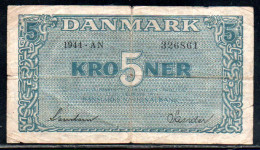 659-Danemark 5 Kroner 1944 AN326 - Dänemark