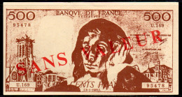 659-France 500fr Sans Valeur - Specimen