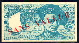 659-France 50fr Sans Valeur - Specimen