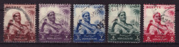 Egypte 1954 - Oblitéré - Agriculture - Michel Nr. 474-478 Série Complète (egy332) - Usados