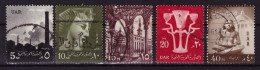 Egypte 1959/1963 - Oblitéré - Industrie - Histoire - Monuments - Michel Nr. 575-578 581 (egy336) - Usados