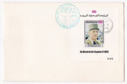 Yémen Arab Republic Enveloppe 1970 FDC . General De Gaulle, Numéroté 520 - Jemen