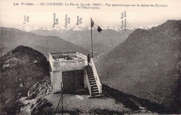 FRANCE - 65 - LOURDES - Le Pic Du Jer - Vue Panoramique Sur La Chaine Des Pyrénées - Carte Postale Ancienne - Lourdes