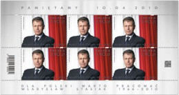 Poland 2023 / We Remember 10.04.2010 Wladyslaw Stasiak Minister, Smolensk / Sheet MNH** New!!! - Ganze Bögen