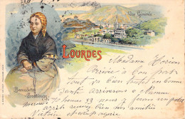 FRANCE - 65 - LOURDES - Bernadette Soubirous - Vue Générale - Carte Postale Ancienne - Lourdes