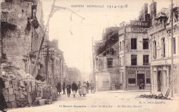 FRANCE - 02 - SAINT QUENTIN - Rue Saint Martin - Guerre Mondiale 1914 1918 - Carte Postale Ancienne - Saint Quentin