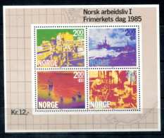 NORWEGEN Block 5, Bl.5 Mnh - Arbeitsleben, Work Life, La Vie De Travail - NORWAY / NORVÈGE - Blocks & Sheetlets