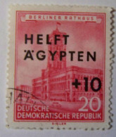 Allemagne - DDR - 1956 - Helft Ägypten - Aidez L'Égypte - Oblitéré - Gebraucht