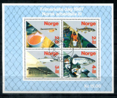 NORWEGEN Block 8, Bl.8 Spec.FD Canc. - Sisch, Fish, Poisson - NORWAY / NORVÈGE - Hojas Bloque