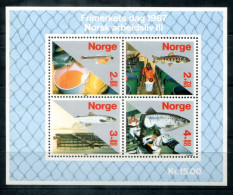 NORWEGEN Block 8, Bl.8 Mnh - Sisch, Fish, Poisson - NORWAY / NORVÈGE - Hojas Bloque