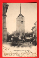 GLF-01 Saint-Blaise, Place De L'Eglise. Restaurant. ANIME. PIonier.  Circulé 1901 Vers Gevrey-Chambertin. - Saint-Blaise