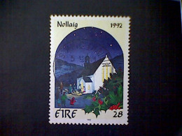 Ireland (Éire), Scott 881, Used(o), 1992, Contemporary Christmas, Rural Churchyard, 28p - Used Stamps