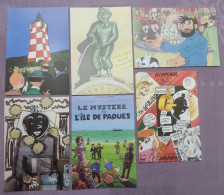 Tintin En Dracénie 18 Cartes Collection Passion Salon Draguignan 15 02 1997 - Bandes Dessinées