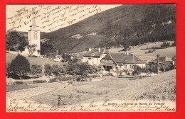 GLF-20 Buttes  Val De Travers . Eglise Et Partie Du Village.  Dos Simple. Circulé 1905. CPN 3778 - Buttes 