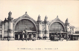 FRANCE - 37 - TOURS - La Gare - A P - Carte Postale Ancienne - Tours