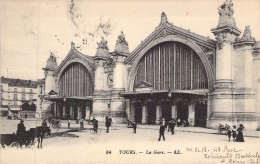 FRANCE - 37 - TOURS - La Gare - LL - Carte Postale Ancienne - Tours