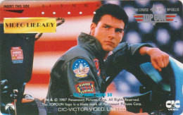 Télécarte JAPON / 110-75076 - CINEMA FILM -  TOP GUN / TOM CRUISE - MOVIE JAPAN Free Phonecard - T 19623 - Cine