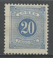 Suède - Schweden - Sweden Taxe 1874 Y&T N°T6A - Michel N°P6 Nsg - 20ö Chiffre - Postage Due