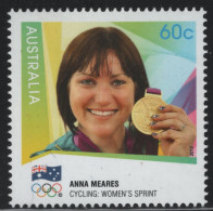 Australia 2012 MNH Sc 3747 60c Anna Meares Women's Sprint Cycling Gold Medalist - Mint Stamps