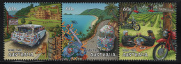 Australia 2012 MNH Sc 3764a 602c Tasmania, Queensland, WA Road Trips Strip - Mint Stamps