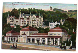 Allemagne--EISENACH --1912-- Kurhaus Mit Trink ( Petite Animation, Voiture)   ..carte Colorisée....cachet - Eisenach