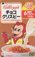 TC JAPON / 110-011 - KELLOGG'S CORN FLAKES - Animal SINGE - MONKEY & FOOD JAPAN Phonecard KELLOGG'S - 49 - Alimentation