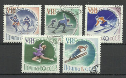 RUSSLAND RUSSIA 1960 Michel 2317 - 2321 Winter Olympic Games Squaw Valley O - Invierno 1960: Squaw Valley