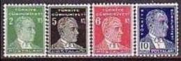 1940 TURKEY POSTAGE STAMPS OF THE FOURTH ATATURK ISSUE MH * - Unused Stamps