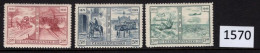 Czechoslovakia Scott 380-382, Hinged Set Of 3 (1570) Free Shipping - Neufs