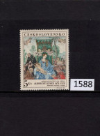 Czechoslovakia Scott 1555, Painting, Single MNH (1588) Free Shipping - Neufs