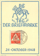 SBZ Tag Der Briefmarke Sst.-16-4317 - Storia Postale