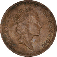 Monnaie, Grande-Bretagne, Elizabeth II, Penny, 1990, TTB, Bronze, KM:935 - 1 Penny & 1 New Penny