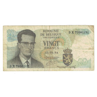 Billet, Belgique, 20 Francs, 1964, 1964-06-15, KM:138, TB+ - 50 Francs