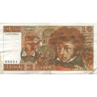 France, 10 Francs, Berlioz, 1975, 1975-05-15, TTB, Fayette:63.10, KM:150b - 10 F 1972-1978 ''Berlioz''