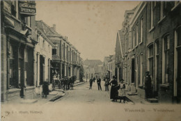 Winterswijk (Gld.) Wooldstraat (Veel Volk)  Ca 1900 Topkaart - Vlekkig - Winterswijk