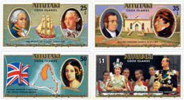 53616 MNH AITUTAKI 1977 25 ANIVERSARIO DEL ASCENSO AL TRONO DE SM LA REINA ISABEL II - Aitutaki