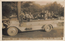 Lourdes * Carte Photo * Autobus Bus Car Autocar Au Départ Pour Gavarnie Et Cauterets * Garage COSTALLAT - Lourdes