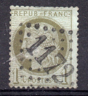 FRANCE / N° 50- 1c VERT-OLIVE OBLITERE - 1871-1875 Ceres