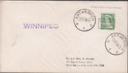 1954. CANADA. Interesting Shipmail Cover With Cancel From Belgium: ANTWERPEN 13-10-54 + PAKET... (Michel 278) - JF439349 - Briefe U. Dokumente