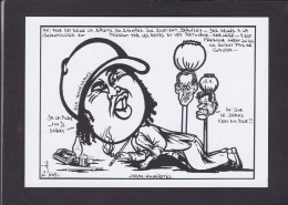 CPM Johnny Hallyday Non Circulé Format Environ 10 X 15 Satirique Caricature Tirage Limité Opium - Zangers En Musicus