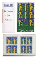 Les Deux Mini-feuillets (kleinbogen)  De Slovaquie Et Slovénie An 2000 - 2000