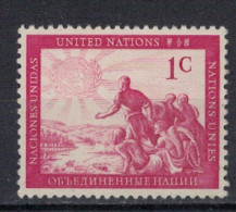 NATIONS UNIES         N°  YVERT  N° 1 NEUF   ( N 4/16  ) - Unused Stamps