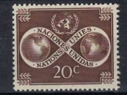 NATIONS UNIES         N°  YVERT  N° 8 NEUF   ( N 4/16  ) - Neufs